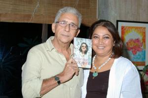 Karen and Naseruddin Shah at her book launch