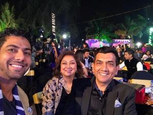 Ranveer Brar, Karen Anand and Sanjeev Kapoor